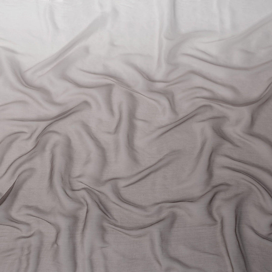 Beige to brown Premium pure silk chiffon fabric in ombre design-D15492