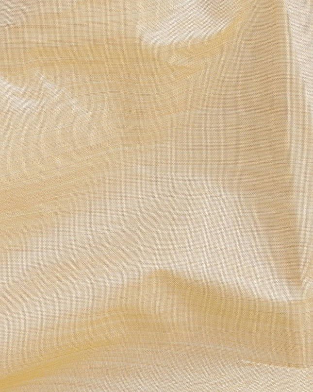 Light gold Plain synthetic brocade fabric-D14147
