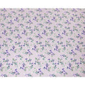Light Lavender Italian premium pure silk satin with same tone dot jacquard having multicolor print in floral design-D9721