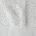 Off white nylon tulle fabric with same tone embroidery in fancy design-D6002