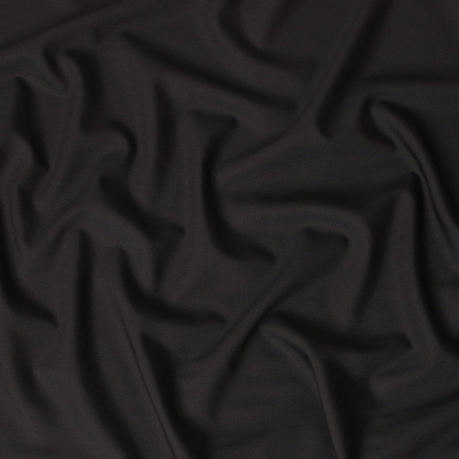 قماش بني فاتح سادة إيطالي ممتاز 150 من الصوف بالكامل - D11426