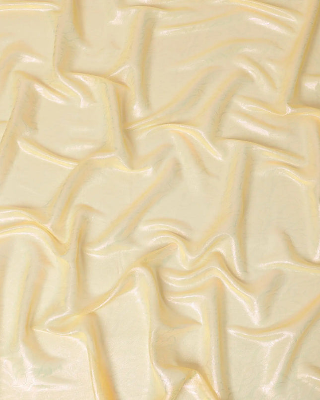 Gold synthetic chiffon fabric with same tone metallic lurex in abstract design-D10124 Regal Fabrics