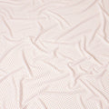 White viscose crepe fabric with royal orange dots print in polka dot design-D7824 Regal Fabrics