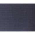 Indigo blue Premium Super 130's Italian blended wool suiting fabric with brown checks design-D10818