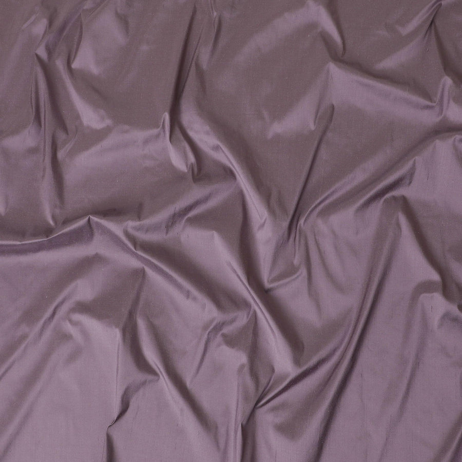 قماش حرير خام نقي ممتاز سادة باللون البنفسجي-D12055