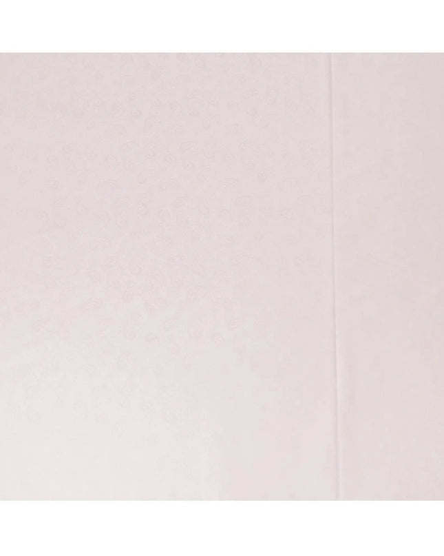 Crepe pink cotton satin fabric in self design having same tone jacquard-D6821 Regal Fabrics