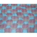 Multicolor pure silk chiffon printed fabric with gold metallic lurex in stripe design-D8949 Regal Fabrics