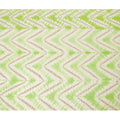 Mint green, light beige, pale brown blended viscose fabric with tie and die print in fancy design-D12467 Regal Fabrics
