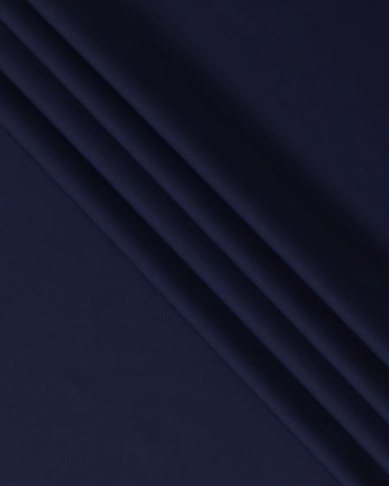 قماش القمصان القطني السويسري الخالص بنسبة 100% باللون الأزرق الداكن -D14674