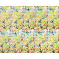 Multicolor Italian Premium silk chiffon dirac (makmal) fabric with velvet jacquard in floral design-D8655 Regal Fabrics
