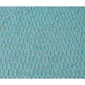 Sky blue nylon tulle fabric with same tone fancy embroidery having sequins in stripe design-D9198