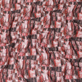 Multicolor synthetic crepe fabric having stone work in fancy design-D15303 - Regal Fabrics
