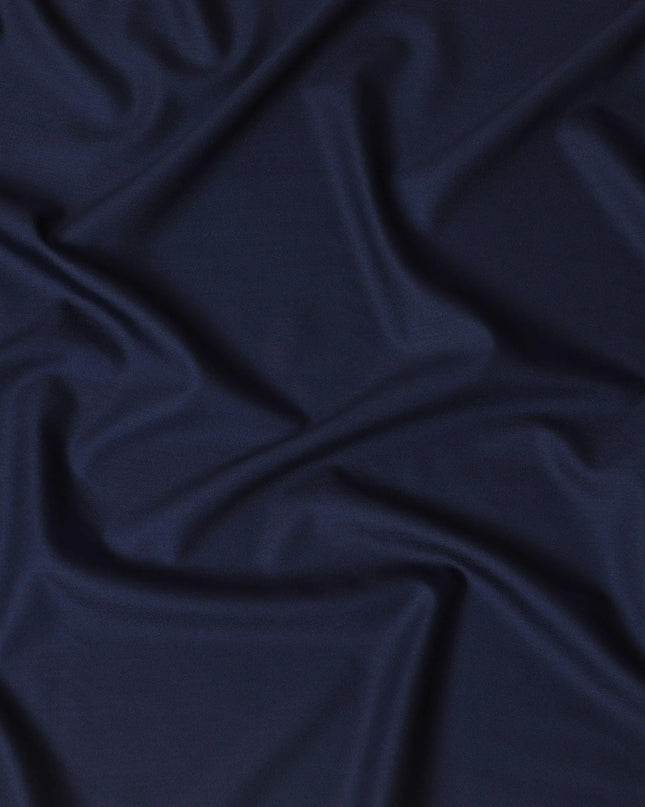 Space blue plain Premium pure English super 180's all wool and cashmere suiting fabric-D14825 Regal Fabrics