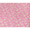 Hot Pink uragiri cotton voile fabric with same tone jacquard having multicolor print in floral design-D10062