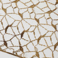 Golden brown chemical lace fabric with cut work and sequins in web design