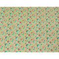 Mellow yellow pure silk crepe fabric with multicolor print in floral design-D8115 Regal Fabrics
