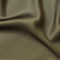 Olive green plain pure crepe satin fabric-D7542