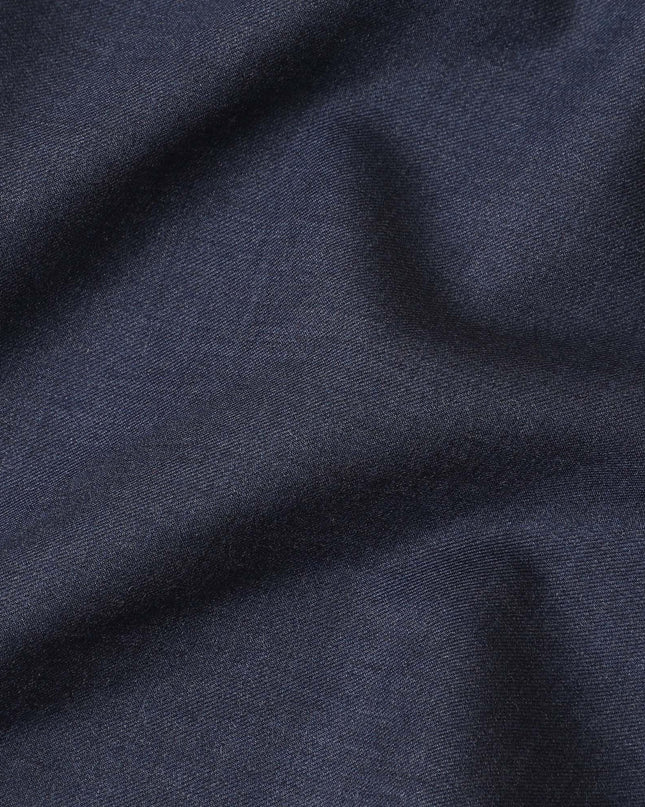 Denim blue plain Premium Italian super 150's all wool suiting fabric-D11427 Regal Fabrics
