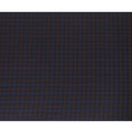 Royal blue Premium English Super 120's all wool suiting fabric with burgundy brown and black checks design-D11420