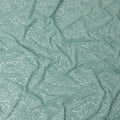 Tiffany blue lace fabric in floral design