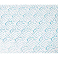 White Premium pure silk chiffon with blue metallic lurex in abstract design-D11364 Regal Fabrics