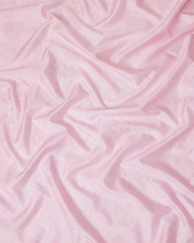 Baby pink plain silk metallic chiffon fabric-D13010