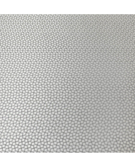 قماش كوبرو عاجي قابل للتحلل بنسبة 100% مع جاكار بنفس اللون بتصميم ذاتي-D13958