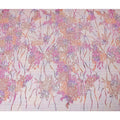 Multicolor mesh tulle fabric with flocking in fancy design-D14033 Regal Fabrics