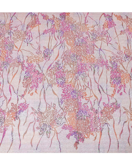 Multicolor mesh tulle fabric with flocking in fancy design-D14033 Regal Fabrics