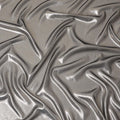 Olive green plain premium pure French (Fransawi) silk chiffon fabric with same tone metallic lurex-D12709