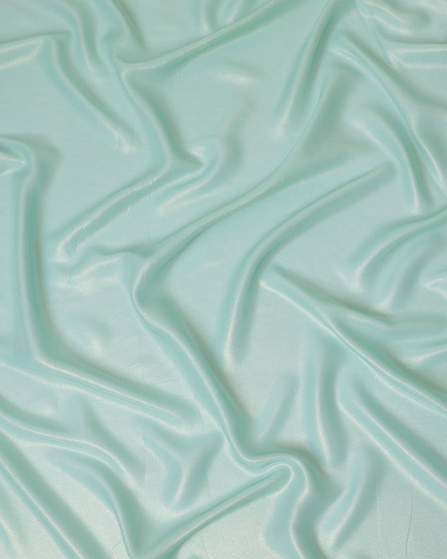 قماش فيستا من الشيفون جورجيت الحريري باللون الأزرق مع لمسة نهائية معدنية -D13017