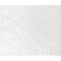 White Premim pure silk chiffon fabric with silver jacquard in floral design-D15331