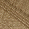 Tortilla brown silk brocade with brown and gold metallic lurex in paisley design-D11341