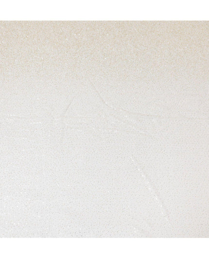 Gold nylon tulle fabric with same tone sequins and bead work in fancy design-D13966 Regal Fabrics