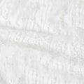 White nylon tulle fabric with same tone flock having glitter in fancy design-D13990 Regal Fabrics