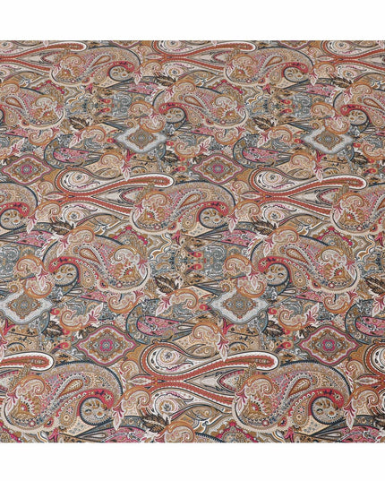 Multicolor printed Premium Italian viscose fabric in floral design-D12530 Regal Fabrics