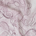Off white synthetic georgette fabric with light mauve print in abstract design-D13752 Regal Fabrics