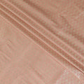 Punch pink synthetic brocade with gold metallic lurex in leaf design-D11327