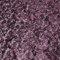 Purple silk chiffon dirac (makmal) fabric with same tone and gold velvet jacquard in floral design-D8653 Regal Fabrics