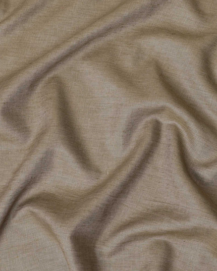 Peanut brown plain Premium 100% pure linen fabric 60 Lea-D10937 Regal Fabrics