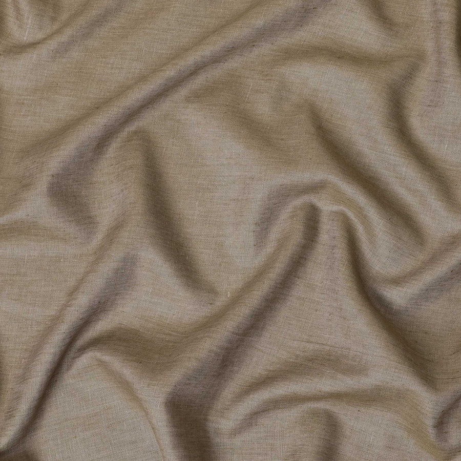 Peanut brown plain Premium 100% pure linen fabric 60 Lea-D10937 Regal Fabrics