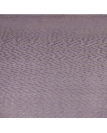 قماش شيفون من الحرير الخالص مع لوريكس معدني ذهبي بتصميم مخطط -D8595