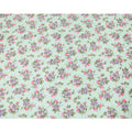 Tea green cotton voile fabric with same tone jacquard having purple, hot pink and olive green print in floral design-D6311 Regal Fabrics