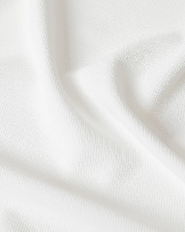 Ecru polyester pique fabric in self design-D6969 Regal Fabrics