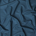Light petrol blue plain super 140's blended wool suiting fabric-D-10928
