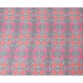 Multicolor printed synthetic chiffon fabric in floral design-D11015 Regal Fabrics