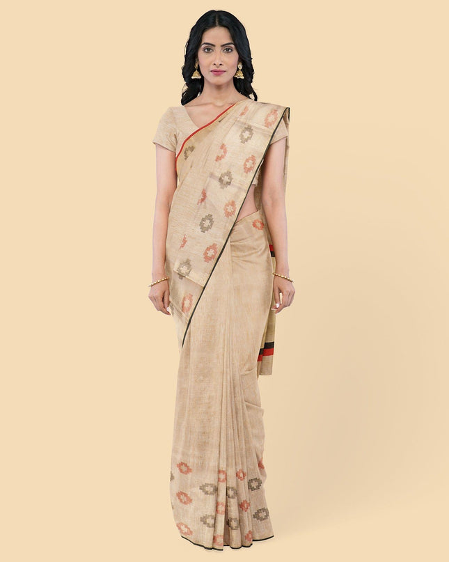 قماش شانديري صناعي من النحاس والذهبي مع جاكار متعدد الألوان بتصميم فاخر. قطعة البلوزة نفس اللون-D12771