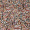 Multicolor printed Premium Italian viscose fabric in floral design-D12530 Regal Fabrics