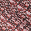 Multicolor synthetic crepe fabric having stone work in fancy design-D15303 - Regal Fabrics