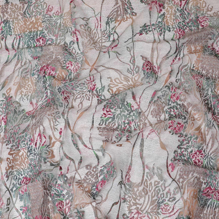 قماش تول شبكي متعدد الألوان مع تصميم فاخر-D14037